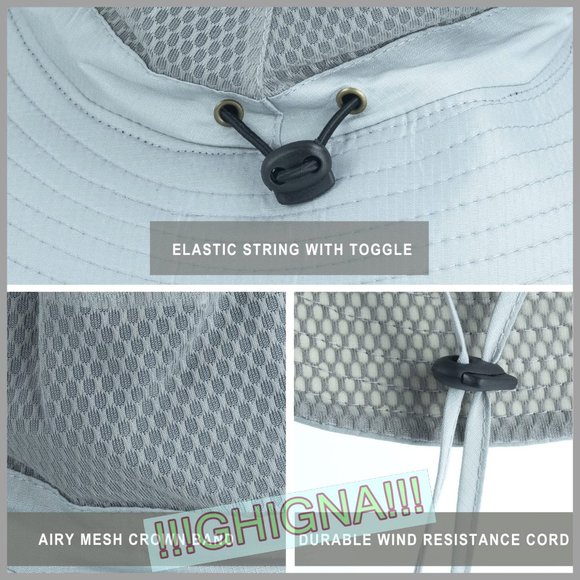 Waterproof Fishing Hat Safari Hat Foldable Boonie Cap - Picture 2 of 4